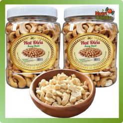 Hạt điều vỡ rang muối chất lượng ăn là nghiền