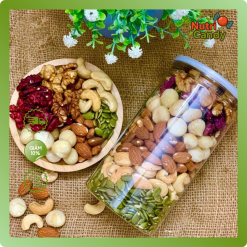 Hạt Dinh Dưỡng mix 6 loại hạt 500g Đã Sấy Chín Ăn Liền - Hạt Nhập Khẩu Cao Cấp siêu ngon
