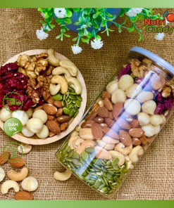 Hạt Dinh Dưỡng mix 6 loại hạt 500g Đã Sấy Chín Ăn Liền - Hạt Nhập Khẩu Cao Cấp siêu ngon